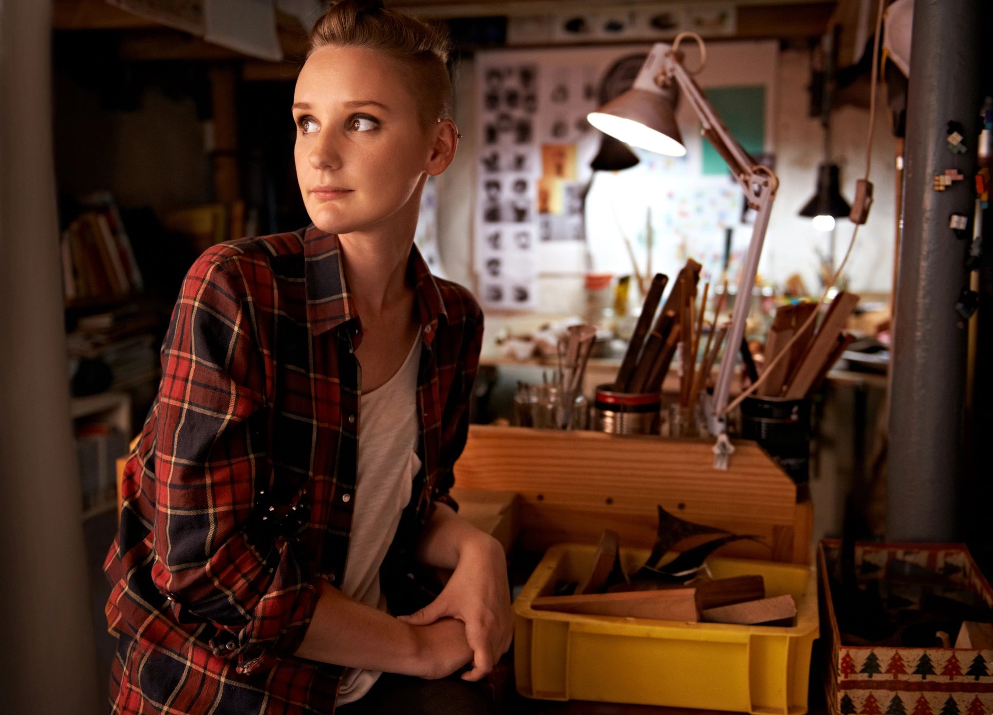 Designer working in a creative studio